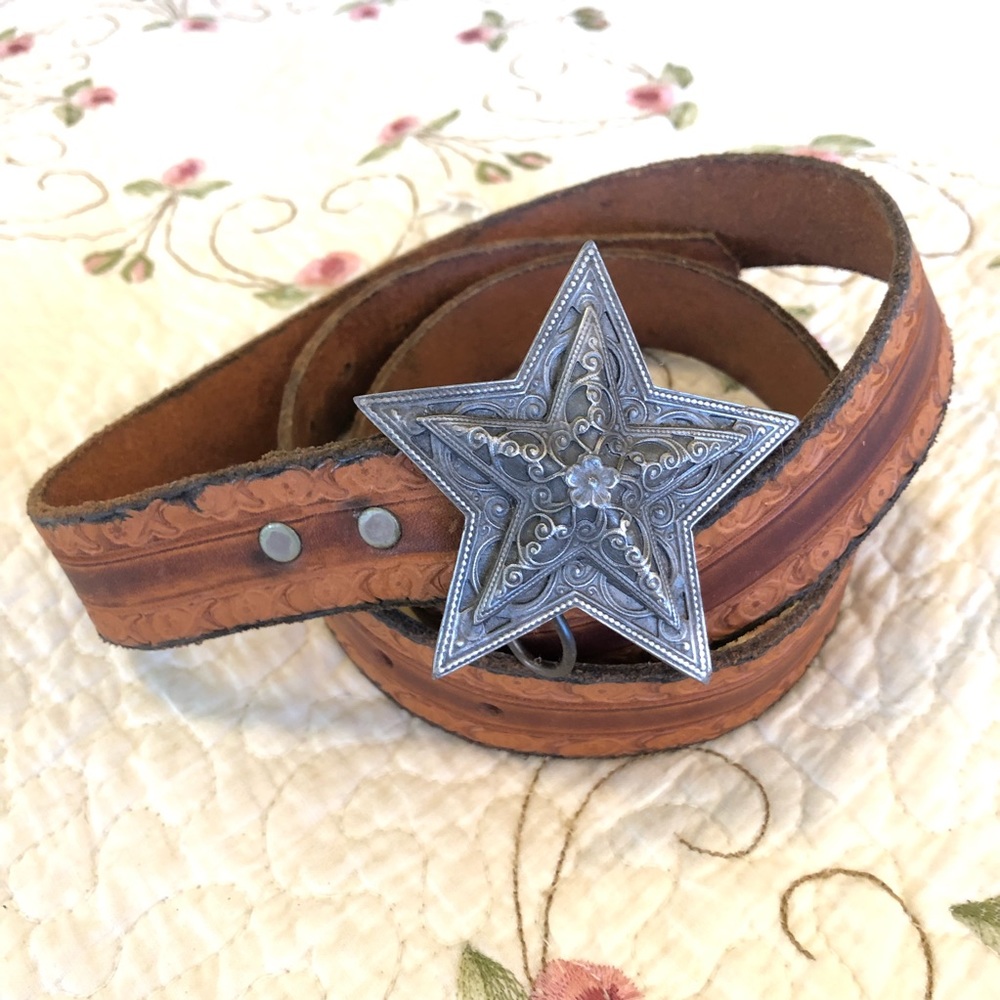 Leather belt